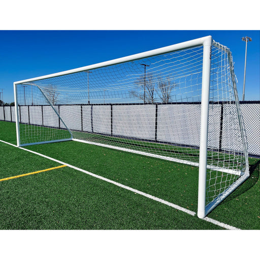 PEVO Supreme Series 8x24 soccer goal on a turf field