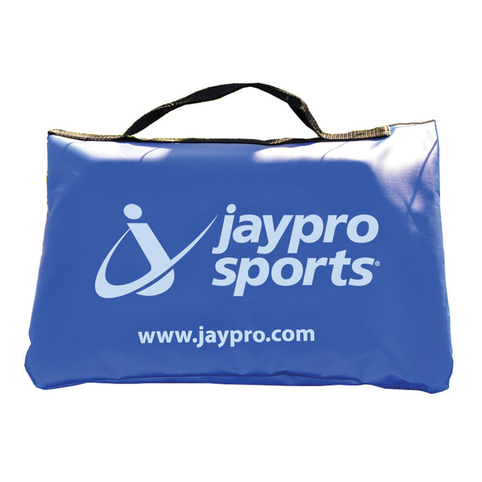 Jaypro Sandbag Anchor – Saddle-Bag Style with Nylon Handle (50 Lb., Blue) – Single or Set of 4 – SKU: SWB-451W / SWB-454W