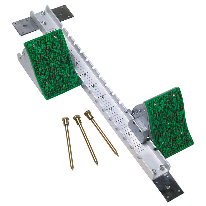Jaypro High School Starting Block – Lightweight Aluminum, Adjustable Pedals – SKU: TFSB-HS