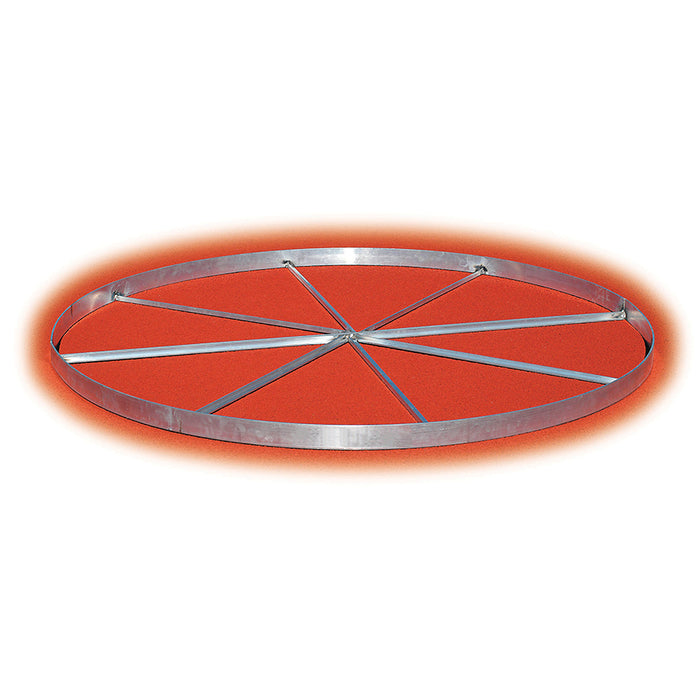 Jaypro Official Webbed Aluminum Discus Ring – 8 ft. 2-1/2 in. Diameter – SKU: TFTC-DC
