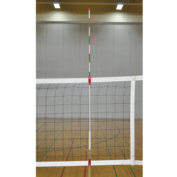 Jaypro Volleyball Net Universal Antennas – 72" Red/White Striped – Fits 36" & 39" Nets – SKU: VBA-80