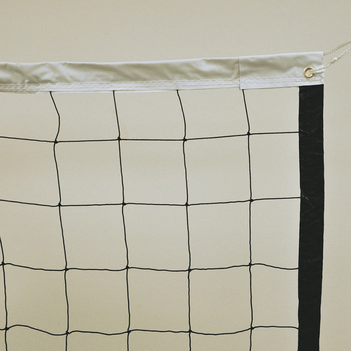 Jaypro Volleyball Replacement Net – 2.5mm Nylon Mesh with Rope Cable – 32 ft. x 36 in. (Black) – SKU: VBN-32