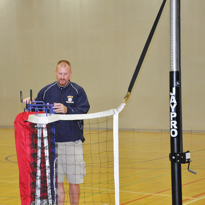 Jaypro Volleyball Net Storage Rack - Net Keeper for Double Net - SKU: VNK22