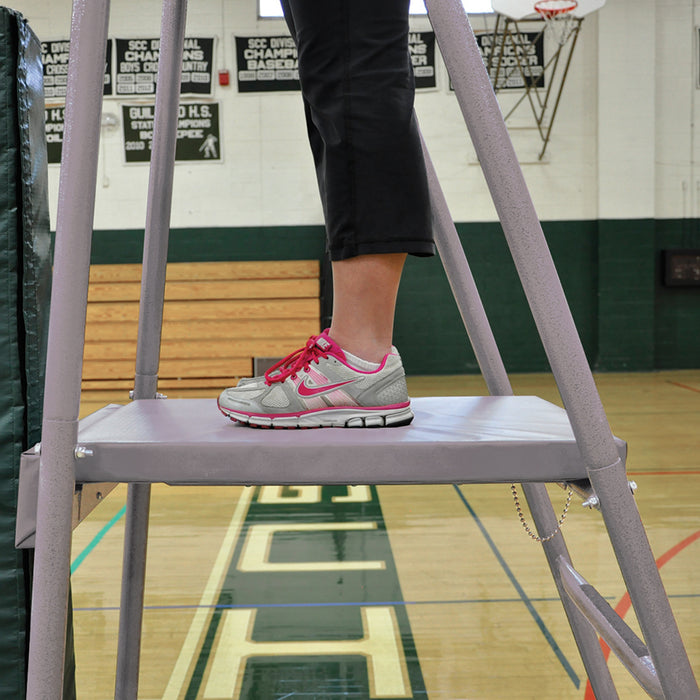 Jaypro Volleyball Referee Stand – Mega Ref, 300 lb Capacity, Foldable – SKU: VRS-8000